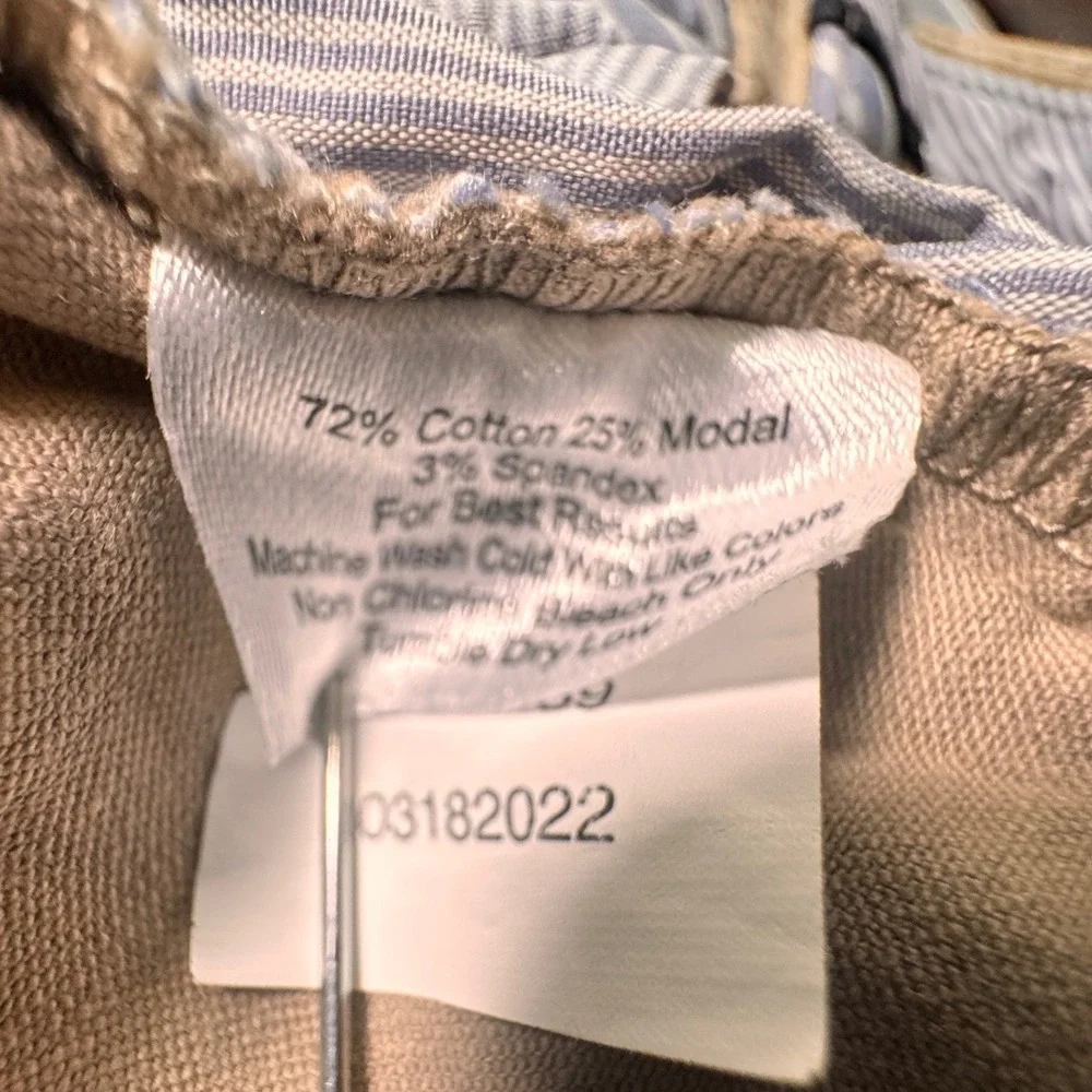 Peter Millar Ultimate Sateen Five Pocket Pants Mens 34 Tan Khaki Stretch Chino